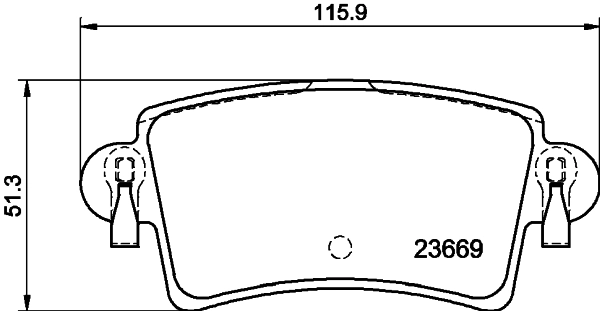 Комплект колодок для дисковых тормозов DON PCP1643