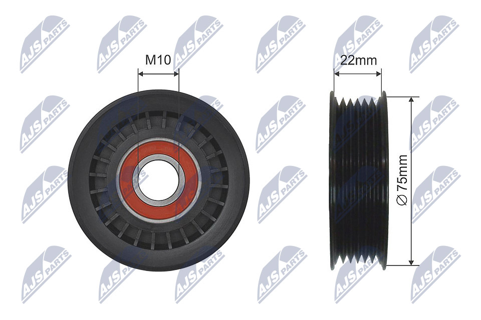 Ролик honda civic 12-15 s2000 99-09 cr-v 11- NTY RNK-HD-013