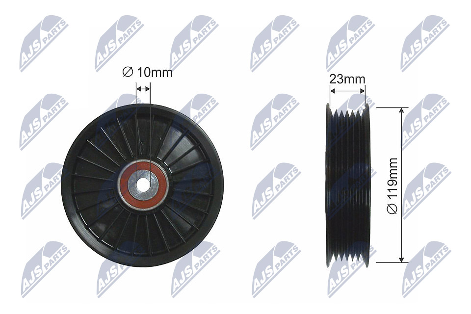 Ролик volvo c70 i s40 i s60 i s70 s80 i v40 v70 i v70 ii xc70 cross country xc90 i 1.6-3.0 NTY RNK-VV-004