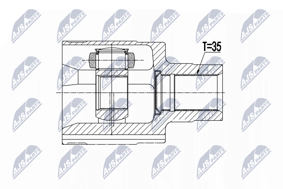 Шрус внутр. к-кт mini countryman cooper all4/jcw all4 12-16 правый NTY NPW-BM-122