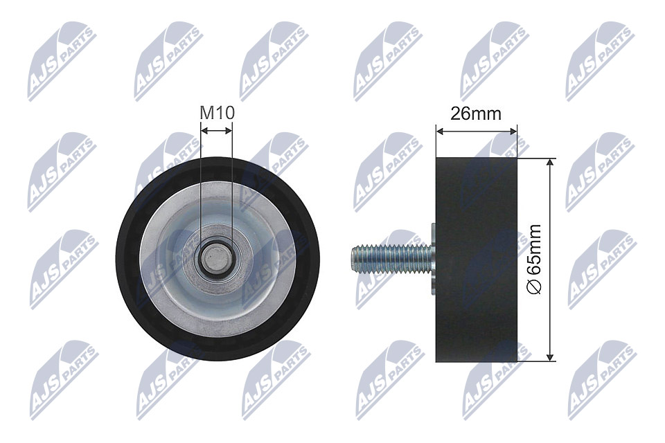 Ролик bmw 1 10- 2 12- 3 04- 4 12- 5 08- 6 09- 7 07-15 x1 08-15 x3 09- x4 14- x5 12 x6 13- NTY RNK-BM-002B