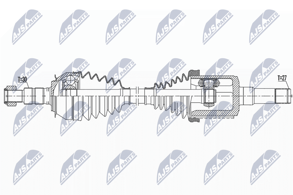 Полуось chevrolet orlando 2.0td 11- правая NTY NPW-DW-047