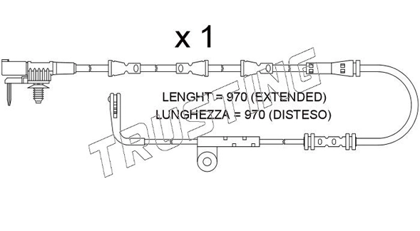 Датчик износа тормозных колодок TRUSTING SU.388