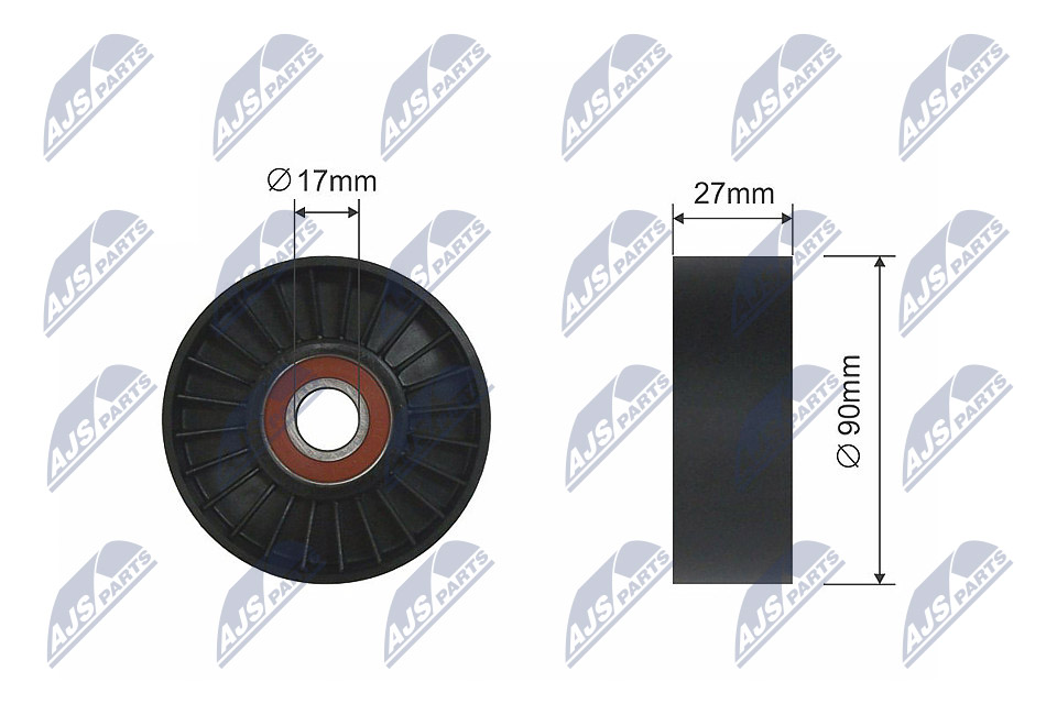 Ролик dodge nitro jeep commander grand cherokee ii grand cherokee iii 3.7/4.7 04.99-12.12 NTY RNK-CH-034