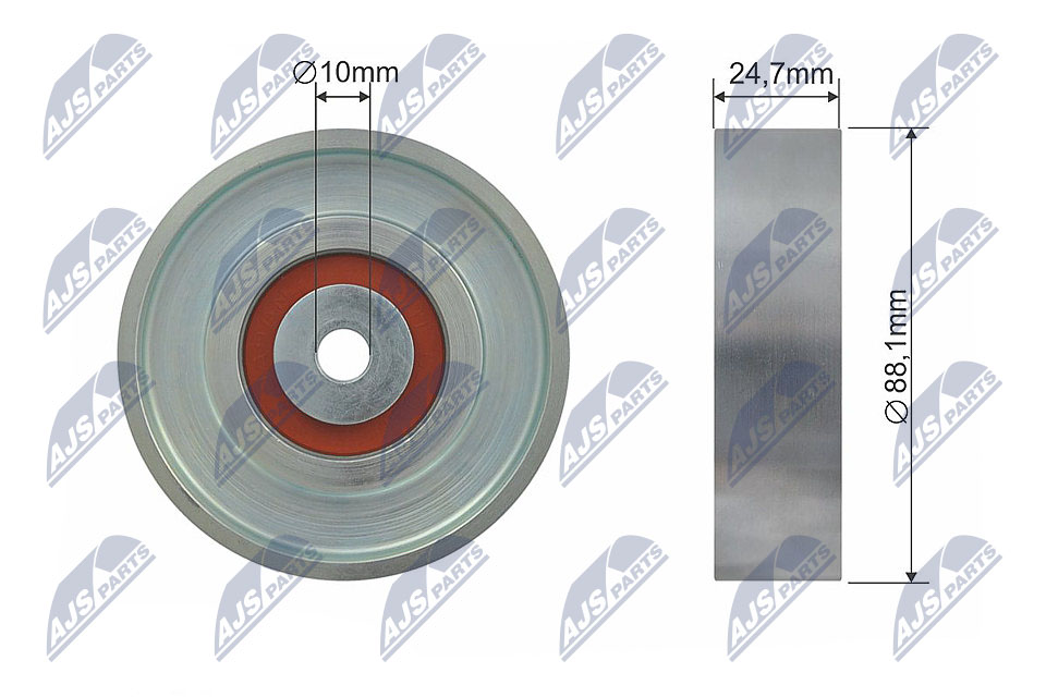 Ролик toyota yaris 1.0/1.3 04.99-11.10 NTY RNK-TY-031