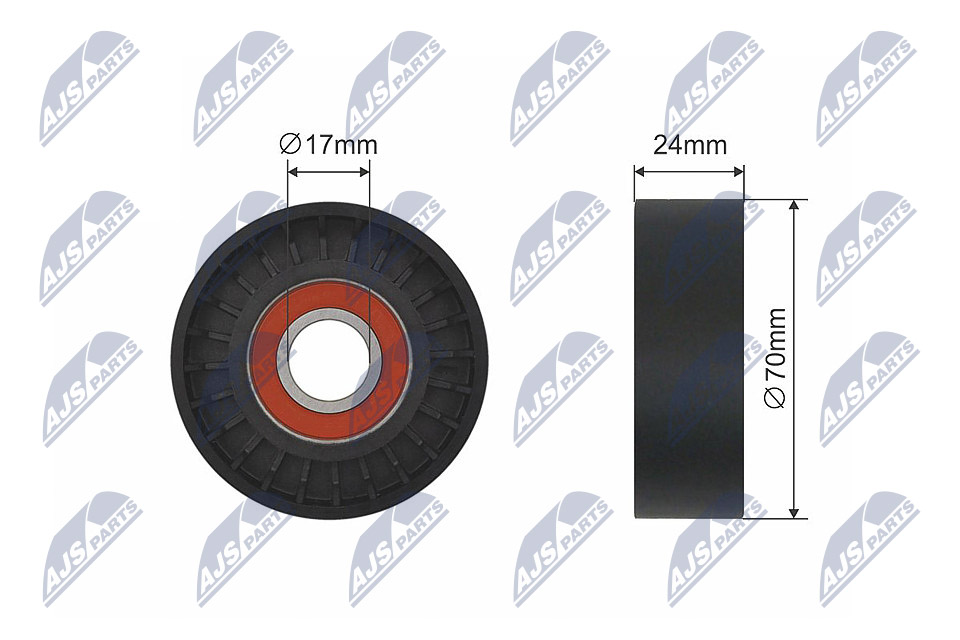 Ролик audi a4 a4 allroad a5 q5 seat exeo exeo st vw amarok multivan v transporter v 1.8/2.0/ NTY RNK-VW-020