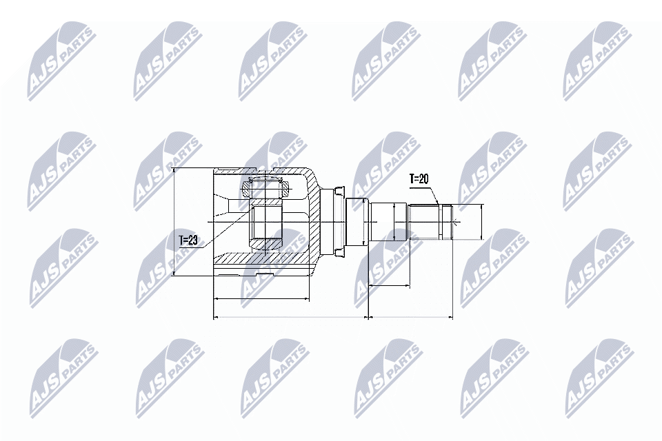 Шрус внутр. к-кт toyota avensis 1.6/1.8 09- auris 1.2t/1.6/1.8 12- corolla 1.6 12- NTY NPW-TY-070