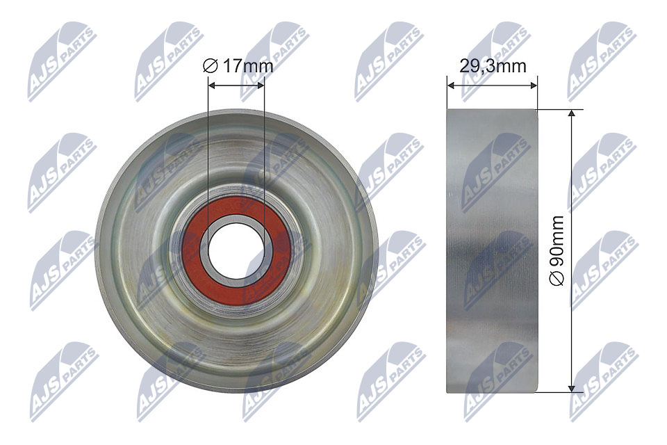 Ролик hyundai grandeur santa fe ii kia carnival iii magentis ii 2.7 11.05- NTY RNK-HY-519