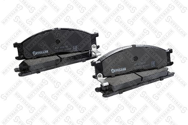 247 002b-sx колодки дисковые с антискр. пл. STELLOX 247 002B-SX