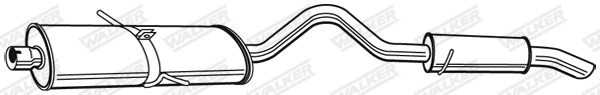 22493 труба глушителя выхлопных газов /24000756 страна ввоза-польша WALKER PRODUCTS 22493