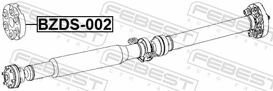 Bzds-002 муфта кардана FEBEST BZDS-002