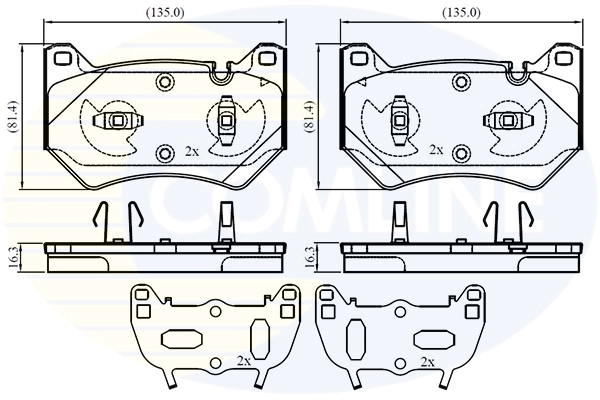 Колодки торм audi q5 16- COMLINE CBP02778