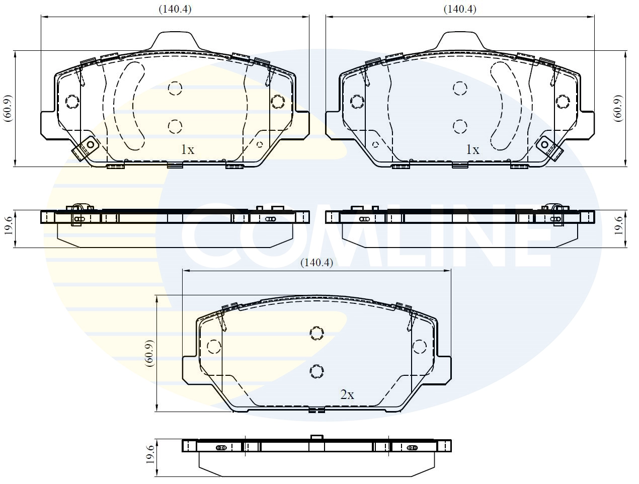 Колодки торм hyundai i30 17- COMLINE CBP32440