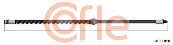 Шланг тормозной передн citroen c5 01- COFLE 92.BH.CT010