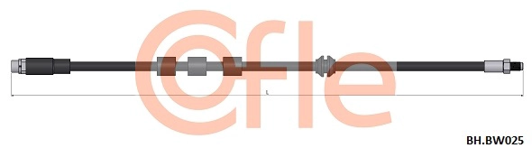 Шланг тормозной передн bmw 5 (e60/e61) 03- / 6 (e63/e64) 03- COFLE 92.BH.BW025