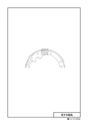 K1146a колодки тормозные барабанные задние MK KASHIYAMA K1146A