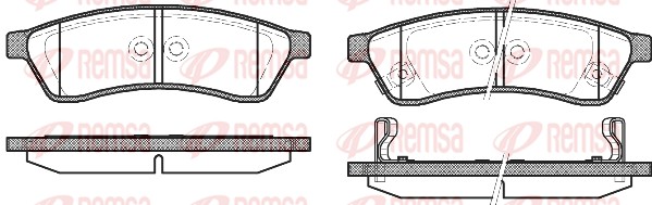Тормозные колодки REMSA 1349.02