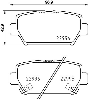 Колодки тормозные дисковые комплект HELLA/BEHR/PAGID 8DB355039-401