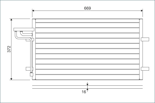 Радиатор кондиционера VALEO 818046