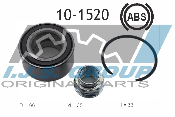 Подшипник ступичный fiat 500 1.2 07- IJS GROUP 10-1520