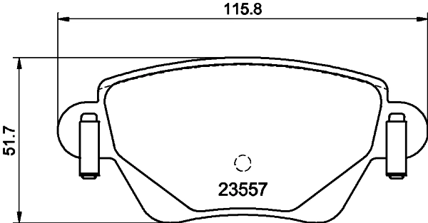 Колодки тормозные дисковые комплект HELLA/BEHR/PAGID 8DB355029-611