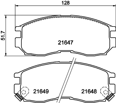 Колодки тормозные дисковые комплект HELLA/BEHR/PAGID 8DB355027-111