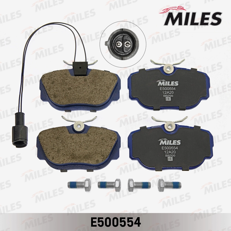 E500554 колодки тормозные bmw e30 1.6-2.5 82-93 передние ceramic MILES E500554