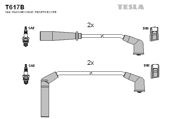 Провода зажигания TESLA T617B