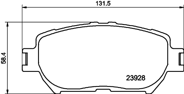 Колодки тормозные дисковые комплект HELLA/BEHR/PAGID 8DB355028-051
