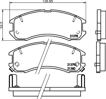 Колодки тормозные дисковые комплект HELLA/BEHR/PAGID 8DB355026-981