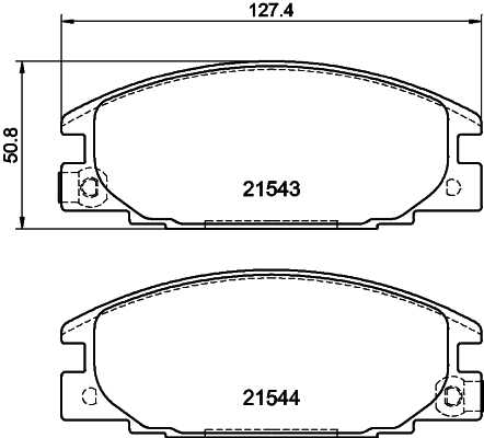 Колодки тормозные дисковые комплект HELLA/BEHR/PAGID 8DB355027-041