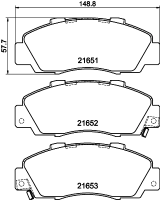 Колодки тормозные дисковые комплект HELLA/BEHR/PAGID 8DB355027-131
