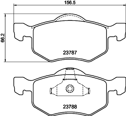 Колодки тормозные дисковые комплект HELLA/BEHR/PAGID 8DB355027-951