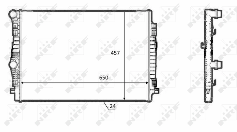 Радиатор охлаждения двигателя NRF 58392