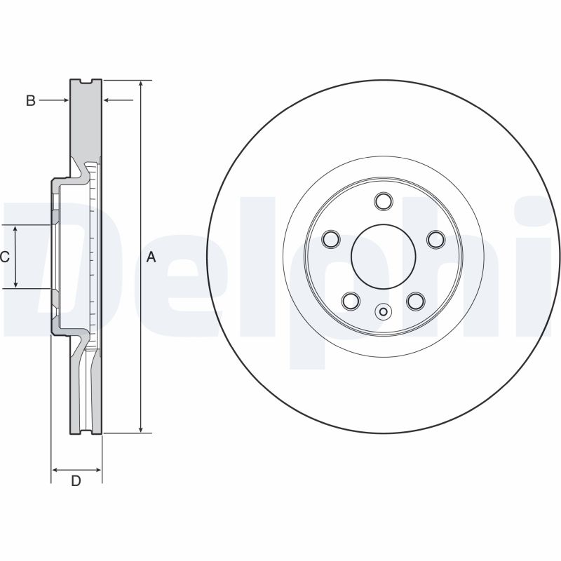 Диск тормозной DELPHI BG9231C