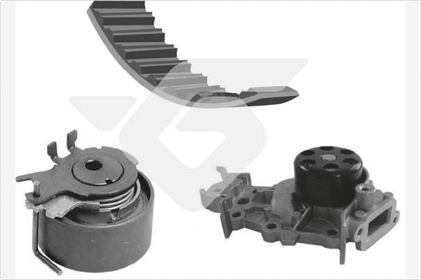 Комплект грм (с помпой) HUTCHINSON KH236WP65
