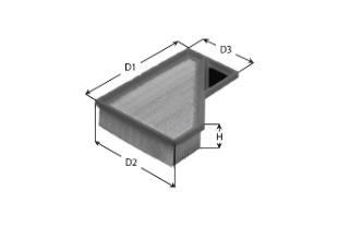 Воздушный фильтр CLEAN FILTERS MA3188