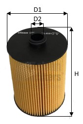 Фильтр масляный skoda superb ii (3t ) 3.6fsi 4x4 08-15 CLEAN FILTERS ML4591