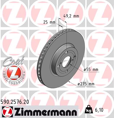 Тормозной диск coat z