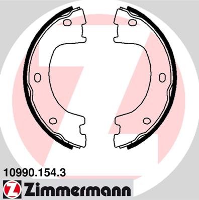 Колодки ручника ZIMMERMANN 10990.154.3