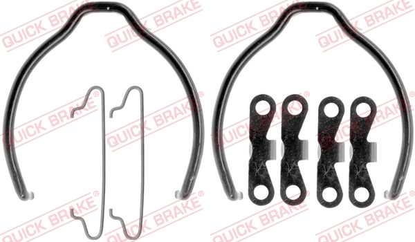 Монтажный комплект тормозных колодок QUICK BRAKE 105-0721