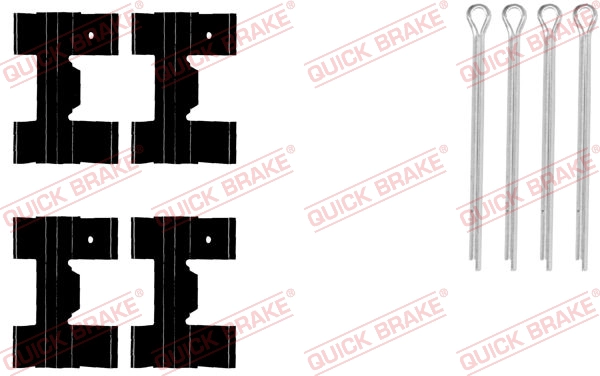 Монтажный комплект тормозных колодок QUICK BRAKE 109-0951