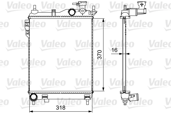 734910 радиатор valeo 734910 VALEO 734910