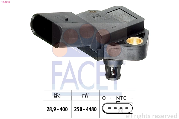 Датчик давления воздуха FACET 10.3235