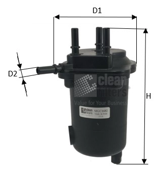 Топливный фильтр CLEAN FILTERS MGC1682