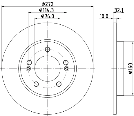 Диск тормозной NISSHINBO ND6102K