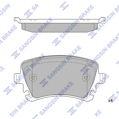 Sp2112r колодки дисковые задние