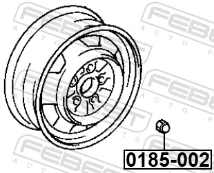 Гайка колесная FEBEST 0185-002