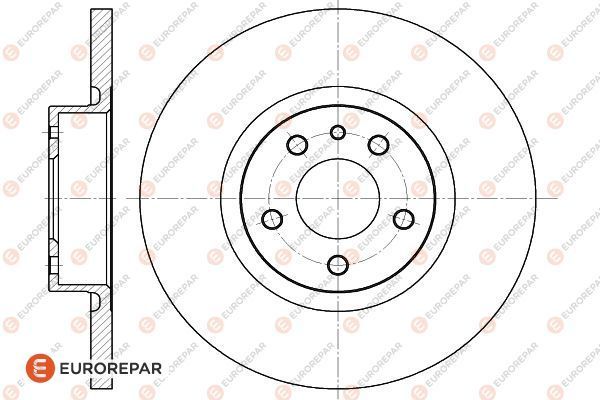 Диск тормозной alfa romeo 147 (937) 1.6 16v t.spark (937.axa1a 937.axb1a 937.bxb1a) 2000 EUROREPAR 1618876380