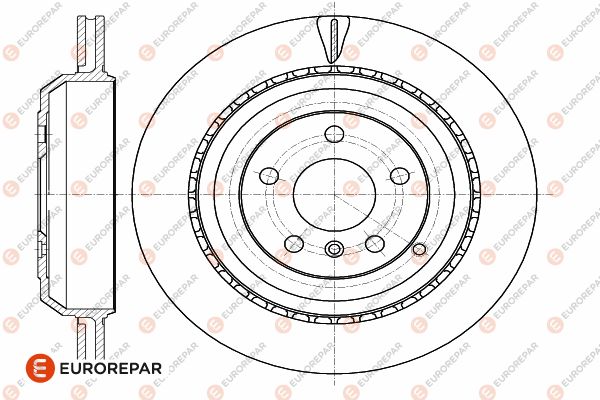Диск тормозной mercedes-benz gl-class (x164) gl 450 4-matic (164.871) 06 rear d330 x 22 EUROREPAR 1642772180